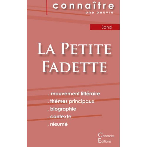 George Sand - Fiche de lecture La Petite Fadette de George Sand (Analyse littéraire de référence et résumé complet)