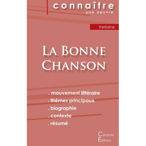 Paul Verlaine - Fiche de lecture La Bonne Chanson de Verlaine (Analyse littéraire de référence et résumé complet)