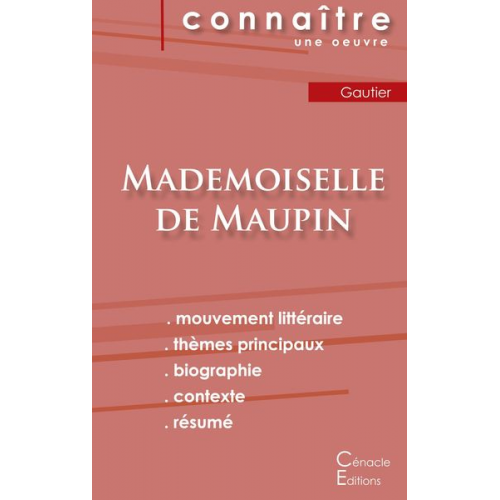 Théophile Gautier - Fiche de lecture Mademoiselle de Maupin de Théophile Gautier (Analyse littéraire de référence et résumé complet)