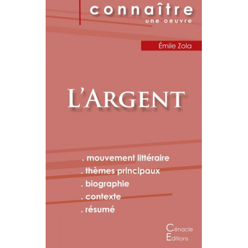 Emile Zola - Fiche de lecture L'Argent de Émile Zola (Analyse littéraire de référence et résumé complet)