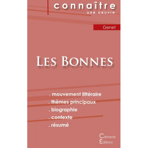 Jean Genet - Fiche de lecture Les Bonnes de Jean Genet (analyse littéraire de référence et résumé complet)