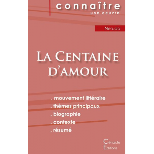 Pablo Neruda - Fiche de lecture La Centaine d'amour de Pablo Neruda (analyse littéraire de référence et résumé complet)