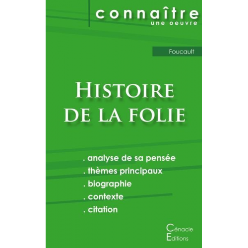 Michel Foucault - Fiche de lecture Histoire de la folie de Foucault (analyse philosophique et résumé détaillé)