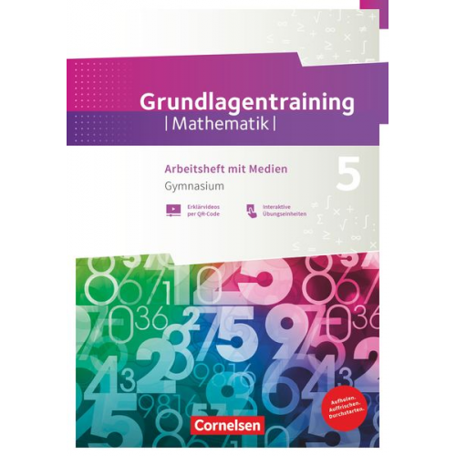 Fundamente der Mathematik 5. Schuljahr Gymnasium. Grundlagentraining - Arbeitsheft mit Medien und Lösungen