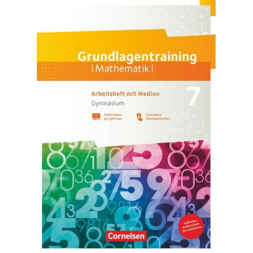 Fundamente der Mathematik 7. Schuljahr Gymnasium. Grundlagentraining - Arbeitsheft mit Medien und Lösungen