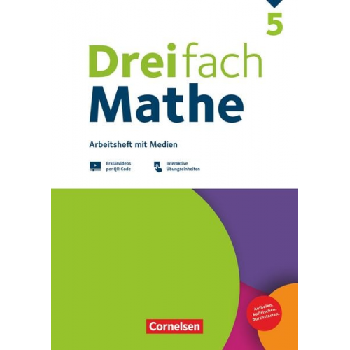 Dreifach Mathe 5. Schuljahr - Zu allen Ausgaben - Arbeitsheft mit Medien und Lösungen