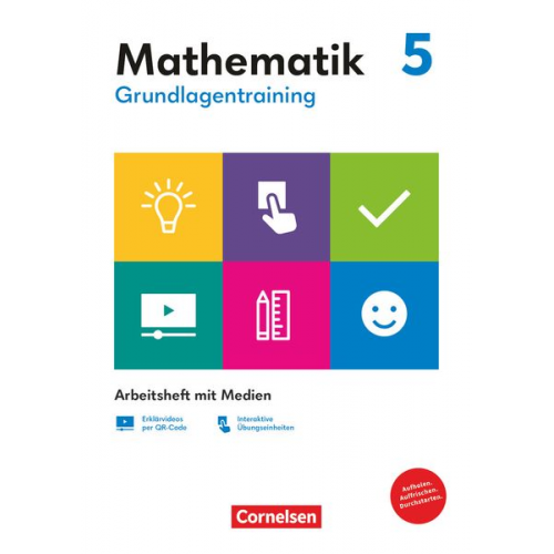 Grundlagentraining Mathematik 5. Schuljahr. Mittlere Schulform - Arbeitsheft mit Medien