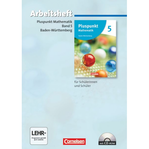 Pluspunkt Mathematik 5 Arb. mit Lös./CD-ROM BW