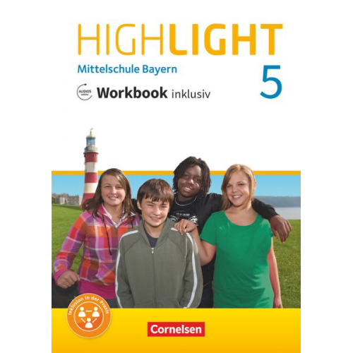 Highlight 5. Jahrgangsstufe - Mittelschule Bayern - Workbook inklusiv mit Audios online