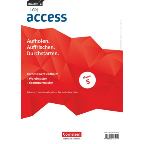 English G Access - G9 - Band 1: 5. Schuljahr - Wordmaster und Grammarmaster (Im Paket)