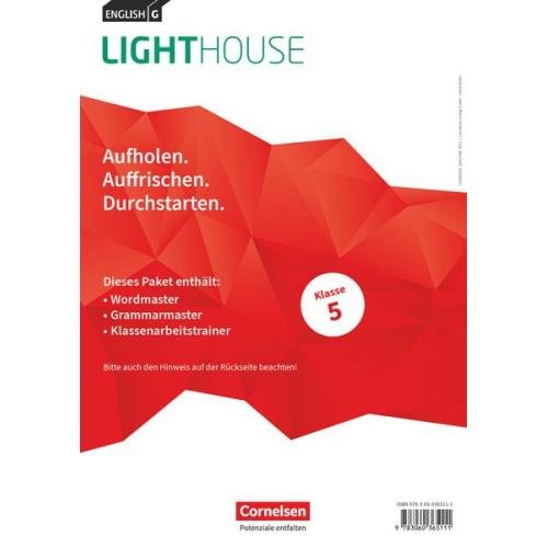 English G Lighthouse Band 1: 5. Schuljahr - Arbeitshefte Wordmaster, Grammarmaster und Klassenarbeitstrainer (Im Paket)