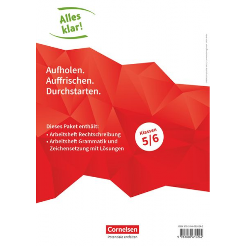 Alles klar! Deutsch. Sekundarstufe I 5./6. Schuljahr. Rechtschreibung + Grammatik und Zeichensetzung im Paket