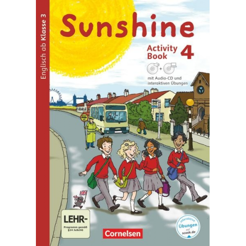 Caroline Schröder Stefanie Keller Tanja Beattie Nadine Kerler Maria Sussex - Sunshine - Allgemeine Ausgabe 4. Schuljahr - Activity Book mit interaktiven Übungen auf scook.de