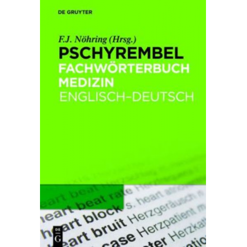 Fritz-Jürgen Nöhring - Fritz-Jürgen Nöhring: Pschyrembel Medizinisches Wörterbuch / Pschyrembel Fachwörterbuch Medizin