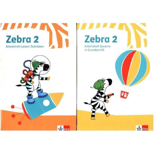 Zebra 2. Paket: Arbeitsheft in Grundschrift, Arbeitsheft Lesen/Schreiben Klasse 2