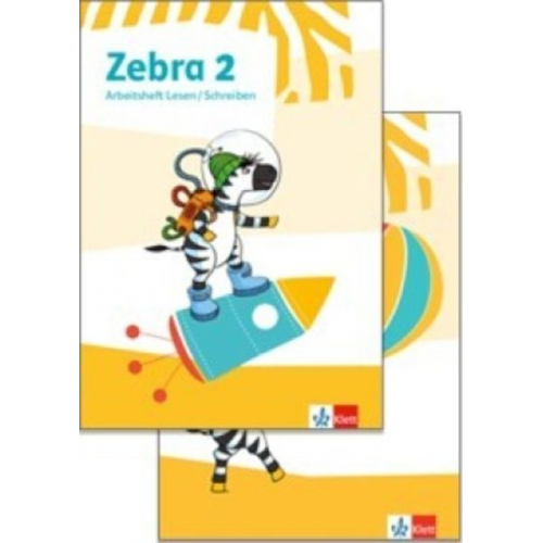 Zebra 2. Paket: Arbeitsheft Sprache in Grundschrift, Arbeitsheft Lesen/Schreiben mit digitalen Medien Klasse 2