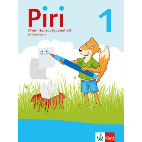 Piri 1-4. Paket Hausaufgabenheft in Druckschrift (5er-Paket) Klasse 1