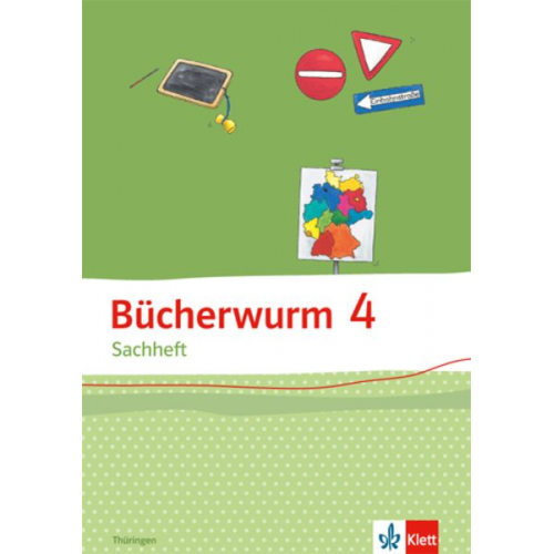 Bücherwurm Sachheft. Arbeitsheft 4. Schuljahr für Thüringen