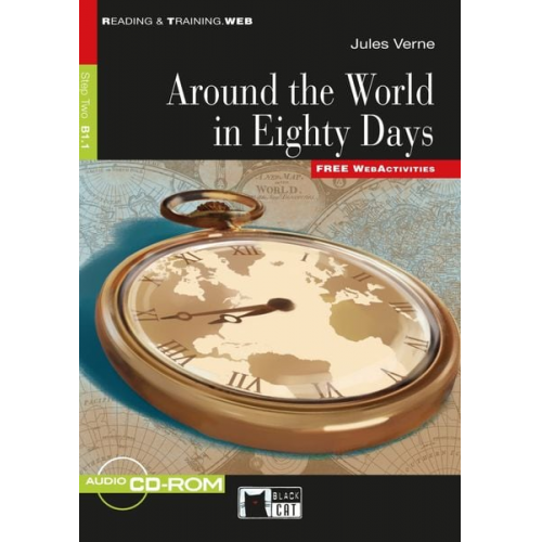 Jules Verne - Around the World in 80 days. Buch + CD-ROM