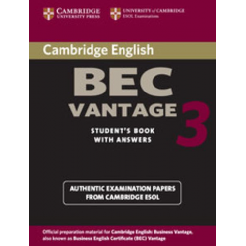 Cambridge BEC Vantage 3 Stud. Book w. answ.