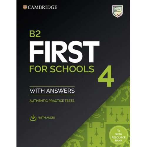 First for Schools 4. Student's Book with Answers with downloadable Audio with Resource Bank