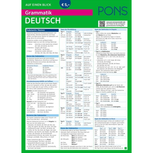 PONS Grammatik auf einen Blick Deutsch