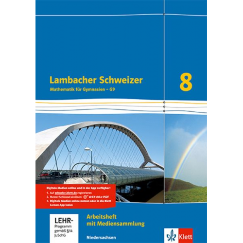 Lambacher Schweizer - Arbeitsheft plus Lösungsheft und Lernsoftware 8. Schuljahr. Niedersachsen G9