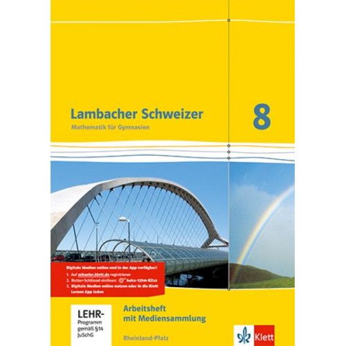 Petra Hillebrand Karen Kaps Uwe Schumacher - Lambacher Schweizer. 8. Schuljahr. Arbeitsheft plus Lösungsheft und Lernsoftware. Neubearbeitung. Rheinland-Pfalz