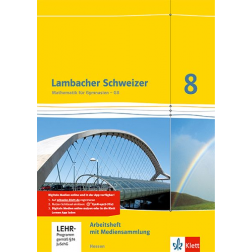 Lambacher Schweizer. 8. Schuljahr G8. Arbeitsheft plus Lösungsheft und Lernsoftware. Hessen