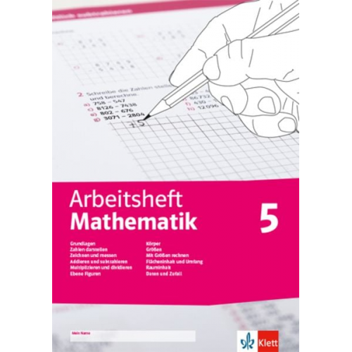 Arbeitsheft Mathematik. Arbeitsheft mit Lösungsheft Klasse 5