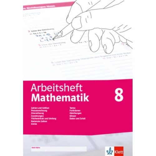 Arbeitsheft Mathematik 8. Prozent- und Zinsrechnung, Zuordnung, rationale Zahlen