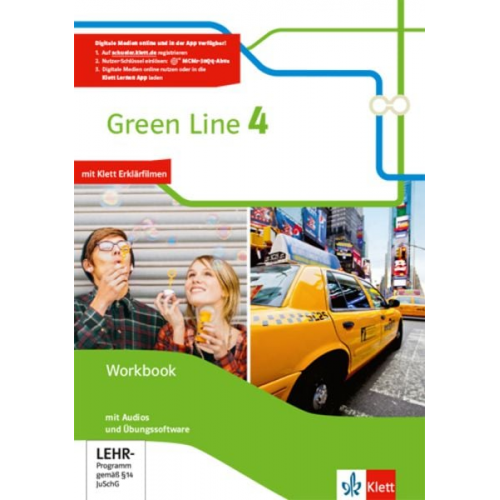 Green Line 4. Workbook mit Audios und Übungssoftware Klasse 8