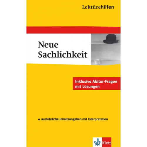 Solvejg Müller - Lektürehilfen Neue Sachlichkeit