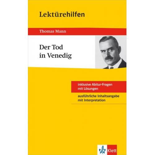 Solvejg Müller - Klett Lektürehilfen Thomas Mann "Der Tod in Venedig"