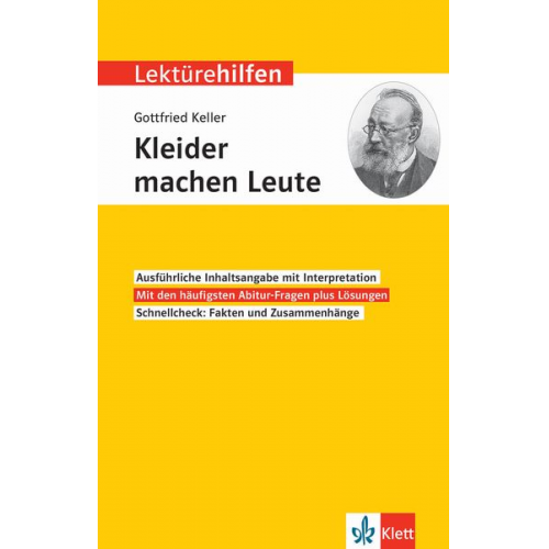 Lektürehilfen Gottfried Keller 'Kleider machen Leute