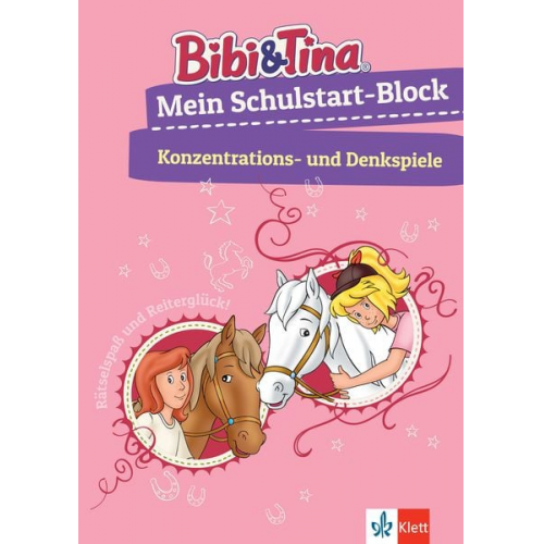 Bibi & Tina: Mein Schulstart-Block Konzentrations- und Denkspiele. Vorschule, ab 5 Jahren