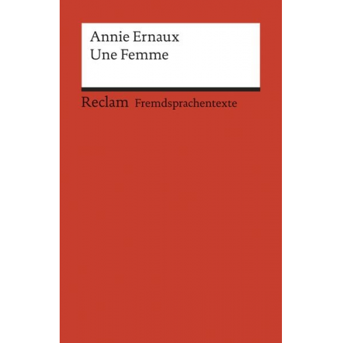 Annie Ernaux - Une Femme