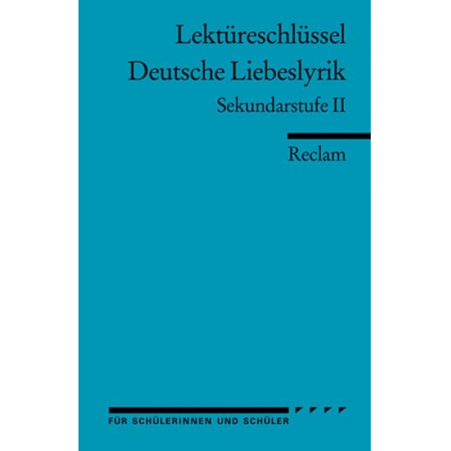 Ursula Frank - Frank, U: Dt. Liebeslyrik/Lektüreschlüssel