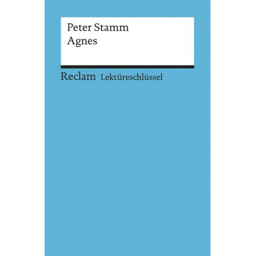 Wolfgang Pütz - Lektüreschlüssel zu Peter Stamm: Agnes