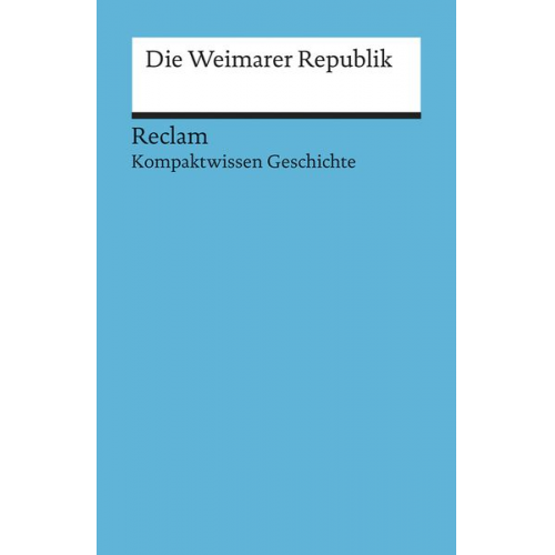 Hartmann Wunderer - Die Weimarer Republik