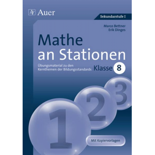 Marco Bettner Erik Dinges - Mathe an Stationen 8