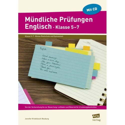 Jennifer Kriebitzsch-Neuburg - Mündliche Prüfungen Englisch - Klasse 5-7