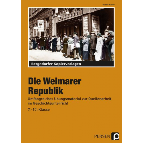 Rudolf Meyer - Die Weimarer Republik