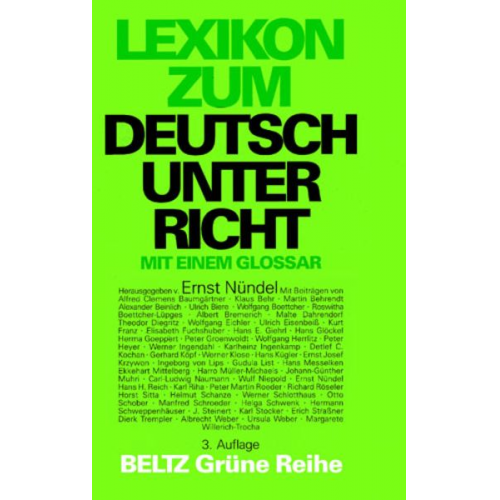 Ernst Nündel - Lexikon zum Deutschunterricht