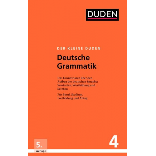 Rudolf Hoberg Ursula Hoberg - Der kleine Duden – Deutsche Grammatik