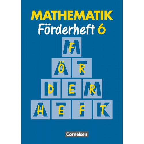 Marita Sommer Heribert Gathen Gertrud Gonsior Rolf Kirsch Michaela Spiekermann - Mathematik für Sonderschulen Neu. Förderheft 6