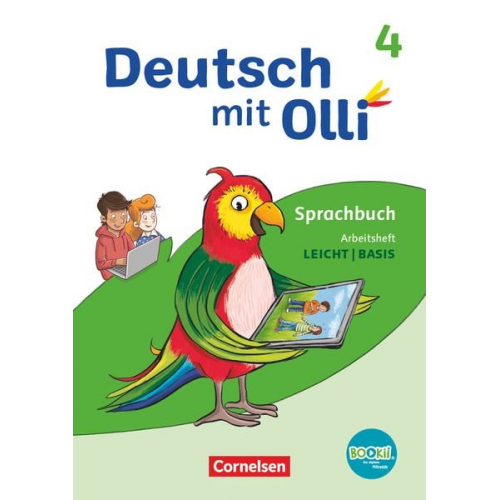 Deutsch mit Olli Sprache 2-4 4. Schuljahr. Arbeitsheft Leicht / Basis - Mit BOOKii-Funktion und Testheft