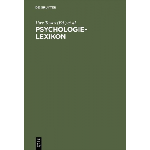 Uwe Tewes Klaus Wildgrube - Psychologie-Lexikon
