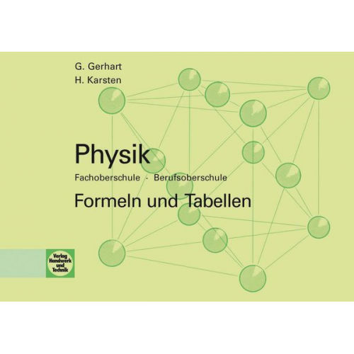 Günter Gerhart Hubertus Karsten - Physik/Formeln, Tab.