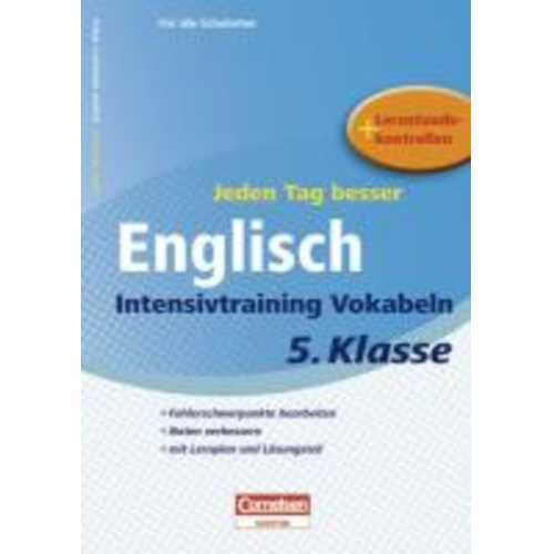 Brigitte Seidl Ingrid Preedy - Jeden Tag besser Englisch 5. Schuljahr. Intensivtraining Vokabeln